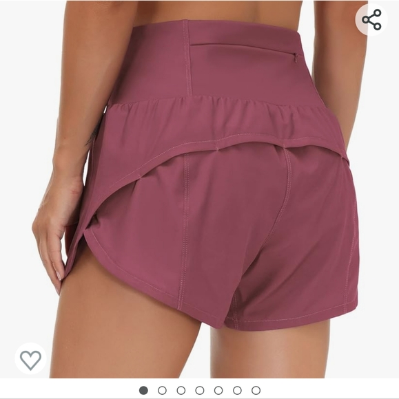 *2/$15* NWOT Rose Red High Waisted The Gym People Gym Shorts with Mesh Liner - Picture 2 of 9